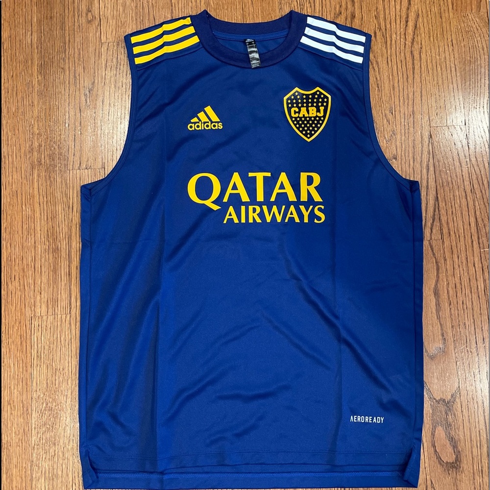 Boca juniors. Training top with Maradona tribute